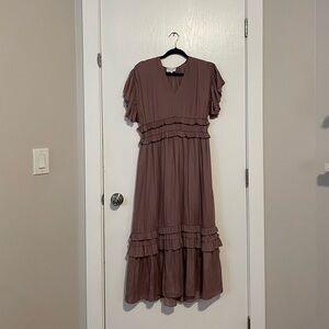 Bohme Mauve Ruffle Dress